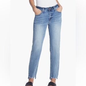 Hint of Blu Light Blue Cropped Jeans